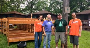 Four volunteers