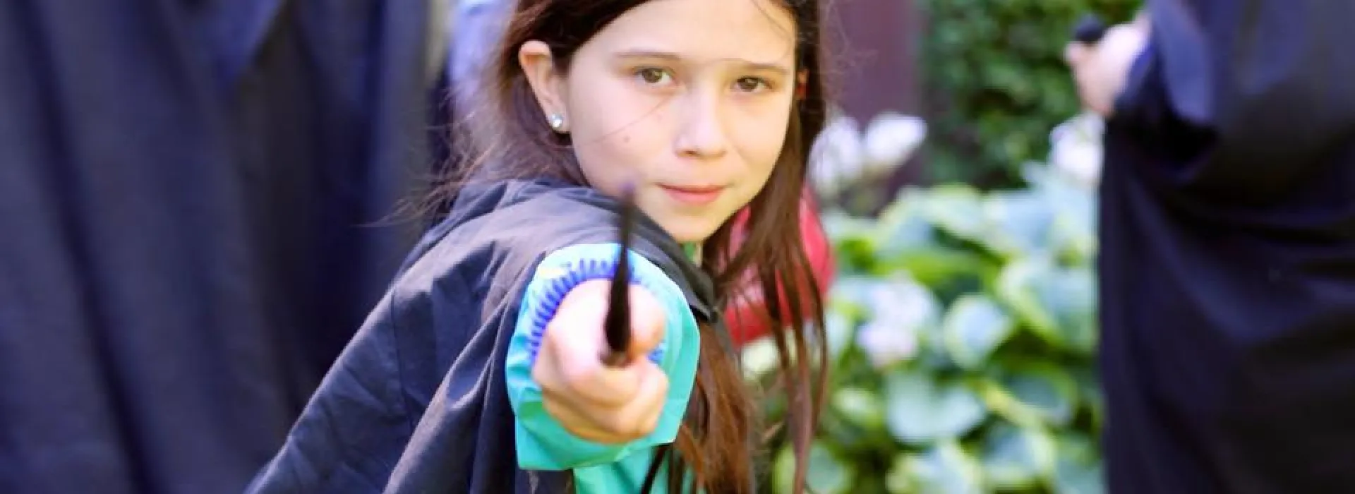 Girl with Harry Potter-like Wand at Camp Y-Noah